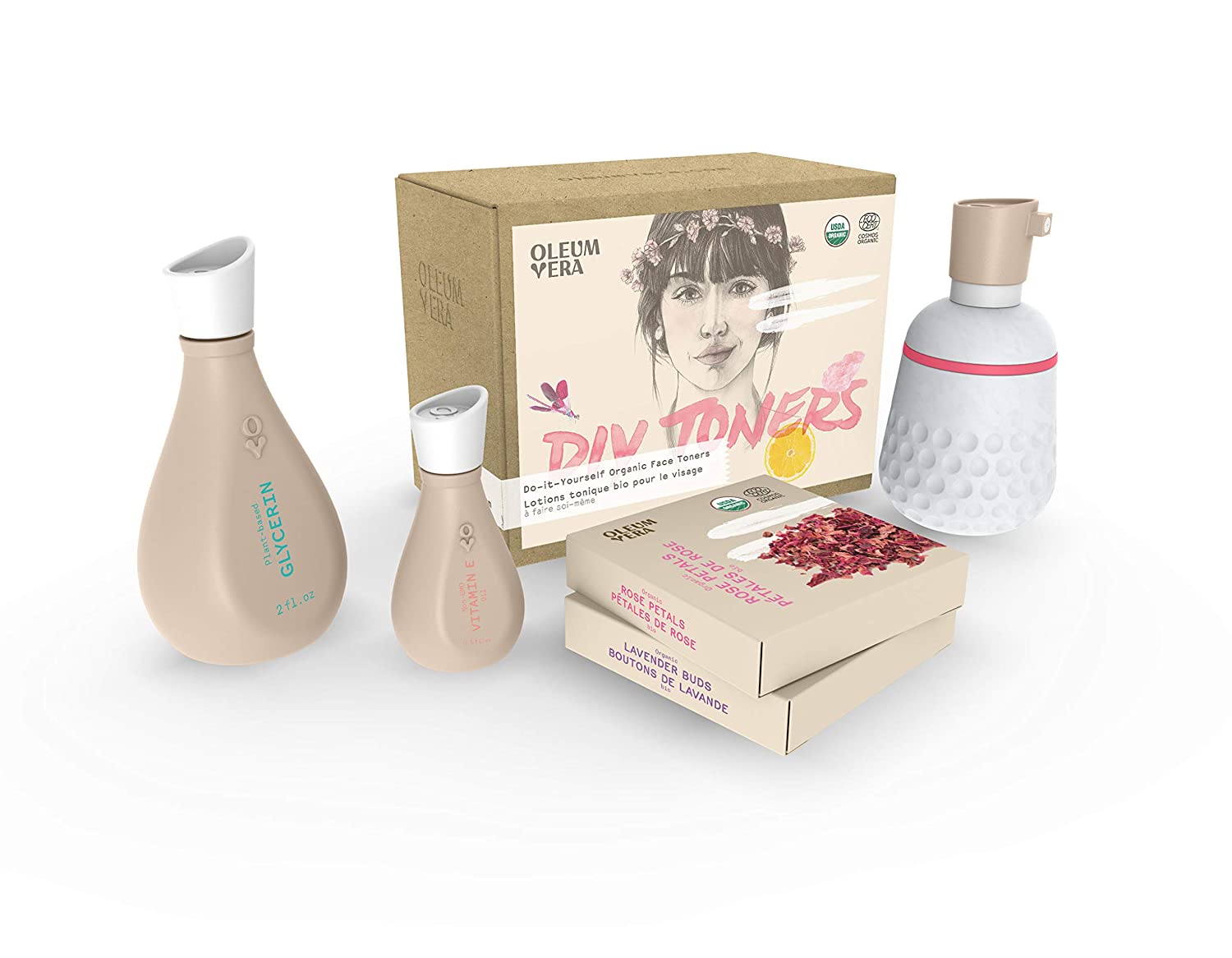 Oleum Vera DIY Organic Face Toner Kit RRP £18.99 CLEARANCE XL £4.99